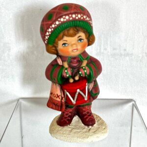 Vintage Christmas Ceramic Napcoware Drummer Boy Figurine Japan